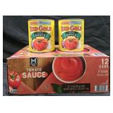 Tomato Sauce 12 cans 15oz each. 2- Red Gold