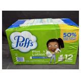 12- Cube Boxes of Puffs Plus Lotion Tissues