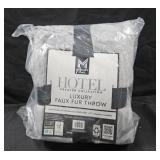 Luxury Faux Fur throw blanket 60x70'