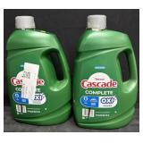 2- 125oz. Jugs of Cascade Complete Dishwasher