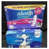 64ct. Box of Always Infinity FlexFoam Size 4 Pads