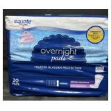 4- 30ct. Bags of Equate Overnight Pads
