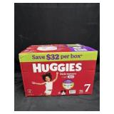 96ct. Box of Huggies Little Movers Size 7 Diapers