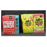 Fruit snacks 100 pouches. 2- Sour Patch Kids 3lb