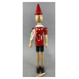 Vintage 14.5-inch articulated Pinocchio puppet