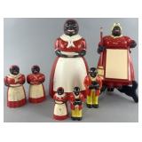 Vintage Aunt Jemima 'Family' cookie jar, salt &