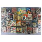 32 vintage children's books: westerns, comics,