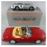 2 die-cast cars: Paul's Model Art 1:24 scale