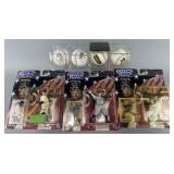 Group of baseball collectibles, 4 baseballs & 3