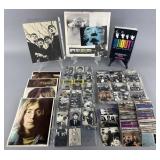 Collection of Beatles cards, photos, book and