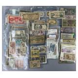 Collection of foreign notes, Japan, Germany,