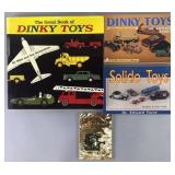 4 toy collector books, Dinky Toys, Solido toys