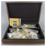 49 pc. Set of Nobility silver plate flatware new