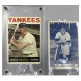 1964 Topps #50 Mickey Mantle card & 1975 Mickey