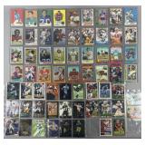 Collection of football cards including 14 rookie