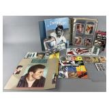 Group of James Dean memorabilia, cards,