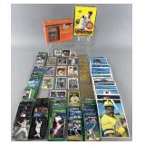 Collection of baseball cards and collectibles,
