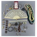 Group of fashion jewelry, bracelets, pendants,