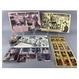 Group of vintage wrestling posters & collector