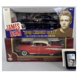 2 Die-cast cars new in boxes & James Dean Zippo