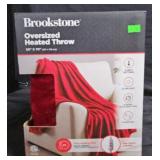 Brookstone Ultra Soft Heated Throw 50x70 Red