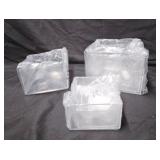 Clear Plastic Containers 3pk