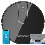 ROPVACNIC Robot Vac Mop 4000Pa Pet Black
