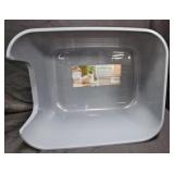 Gray Cat Litter Tray