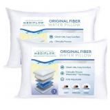 Mediflow Adj Water Pillow Neck Pain 2pk