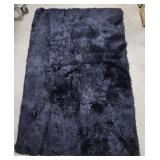 Black Shaggy Rug