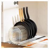 Housolution Pull-out Pot Lid Organizer 1pk 10 Divi
