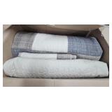 Cotton Bedspread Set Queen White 3pc