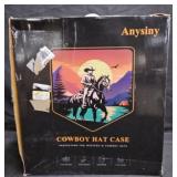 Anysiny Black Universal Cowboy Hat Case