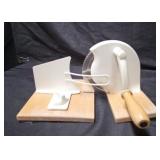 Wood Base SS Blade Cheese Slicer