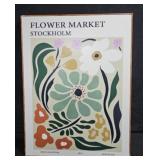 Flower Market Stockholm Art Print