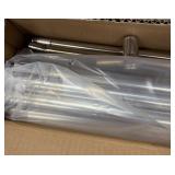 Silver Stainless Steel Metal Rods Multi-pc