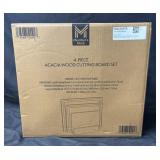 4-piece Acacia Wood Cutting Board Set