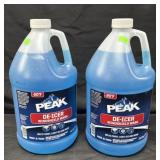 2- 1 gallon PEAK De-icer windshield wash