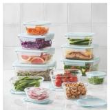 Glasslock Oven Safe 24pc. Food Storage Set