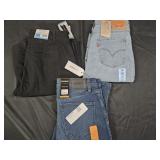 Women's size 10 Levi's jeans, wide leg pants and