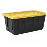 40 Gallon Heavy-Duty Black and Yellow Storage