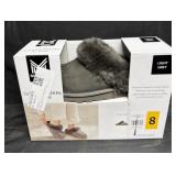 Womenï¿½s Size 8 Suede & Sherpa Slippers