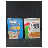Cereal: Rice Krispies 42oz. Corn Flakes 43oz