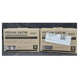 2- Queen size satin pillowcase