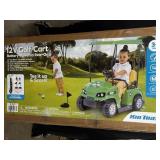 Kids 12v Batter-Powered Ride-On Golf cart