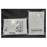 2- King size satin pillowcase