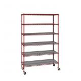 6-Tier NSF Heavy Duty Wire Shelving, 47.75' W x