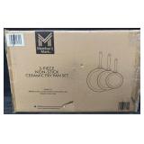 3-Piece Non-Stick Ceramic Fry Pan Set