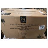 26.5ï¿½ Lattice Urn & Pedestal, Battery Powered