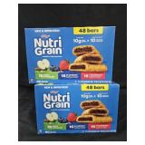 2- Nutri Grain bars 48 count variety box each